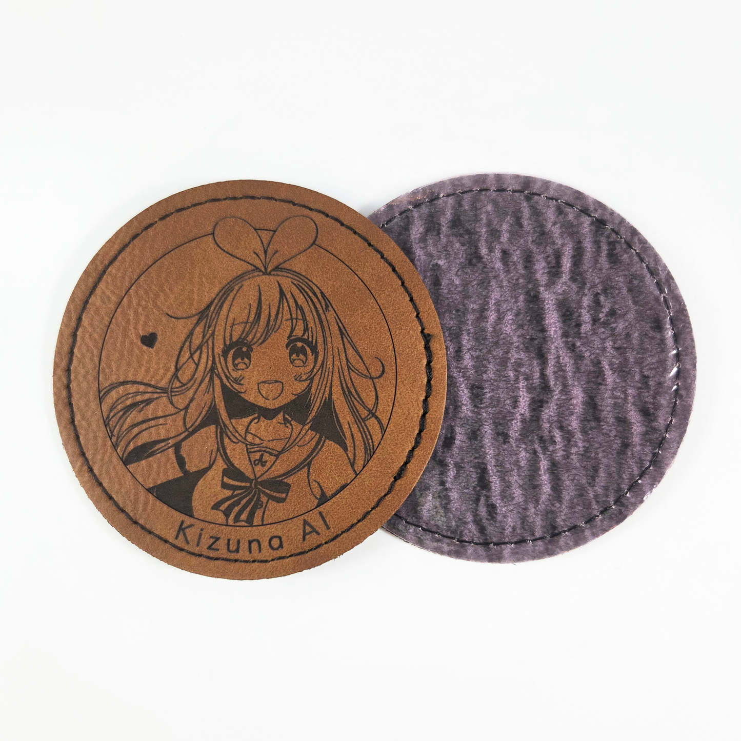 Kizuna Ai Iron-On Leather Patch