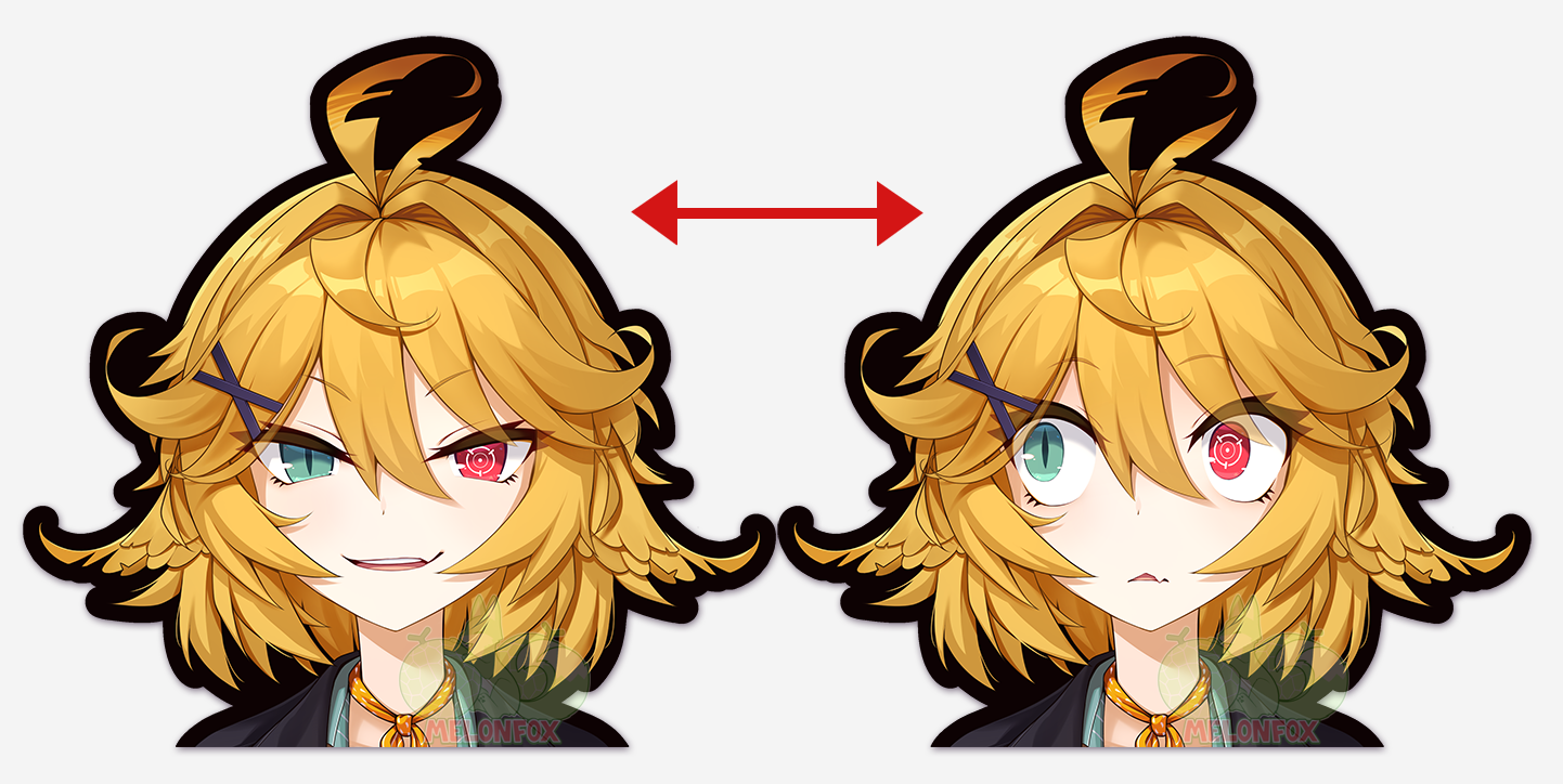 Dokibird Lenticular Peeker Sticker