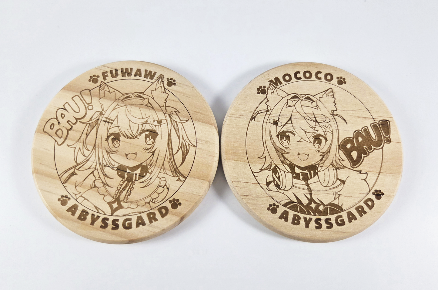 Fuwamoco Wooden Coasters