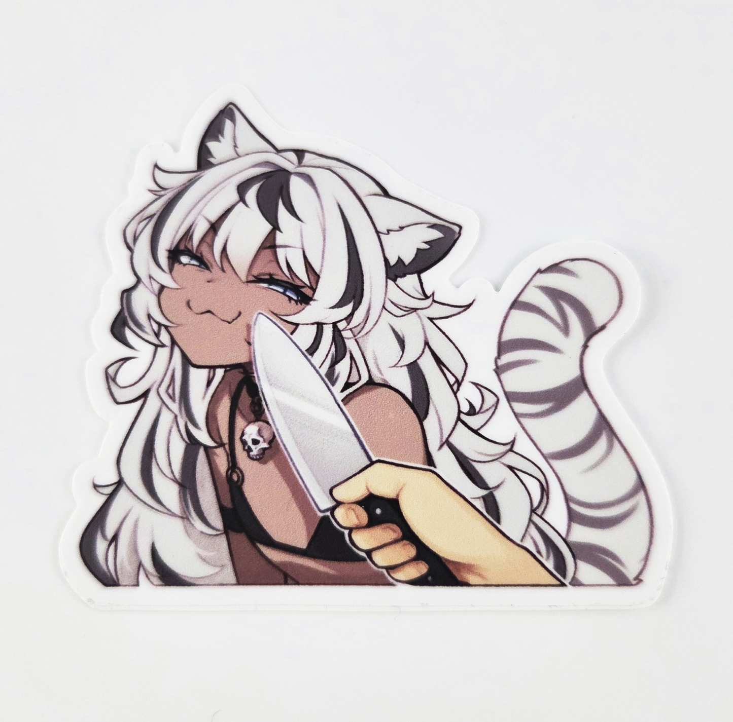 Gaomi Knife Cat Sticker
