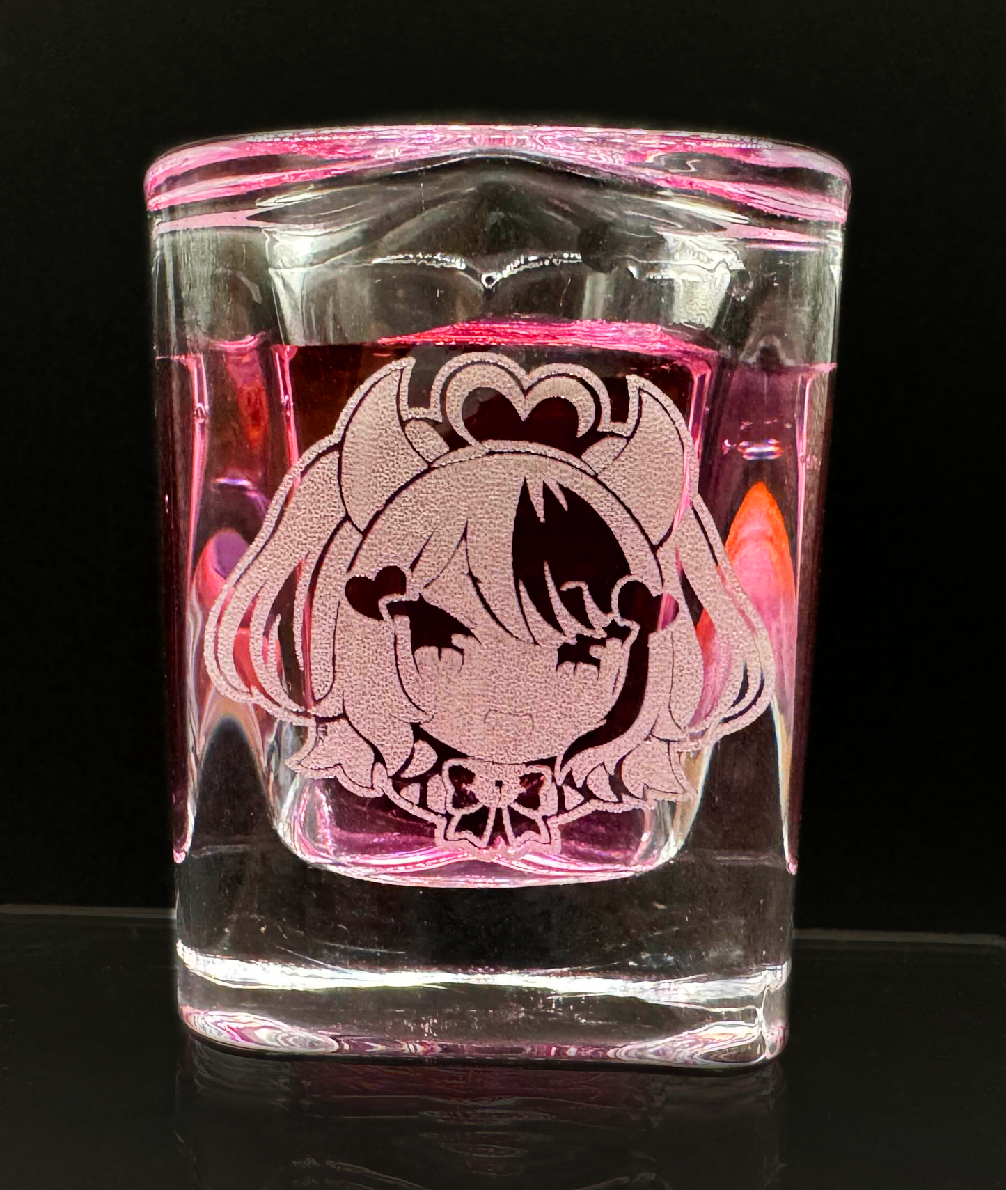 [FUNDRAISER] Ironmouse Heart-Shaped Shot Glass + BONUS Metal Dog Tag Keychain [PRE-ORDER]