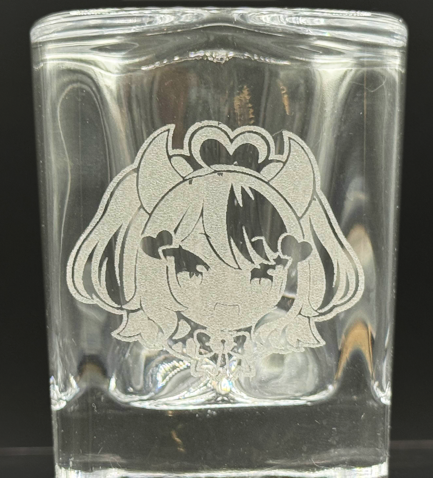 [FUNDRAISER] Ironmouse Heart-Shaped Shot Glass + BONUS Metal Dog Tag Keychain [PRE-ORDER]