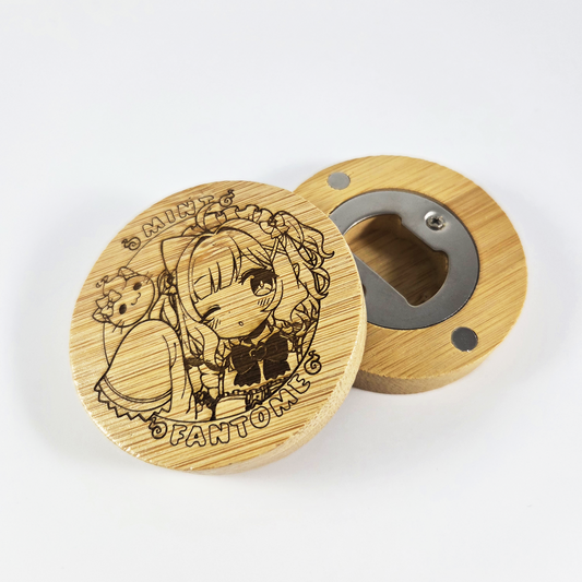 Mint Fantome Wooden Bottle Opener Magnet