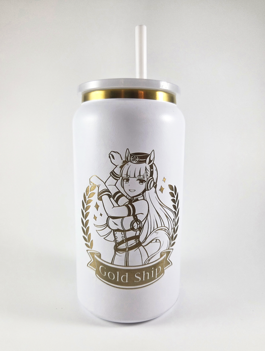 Gold Ship Metal Tumbler